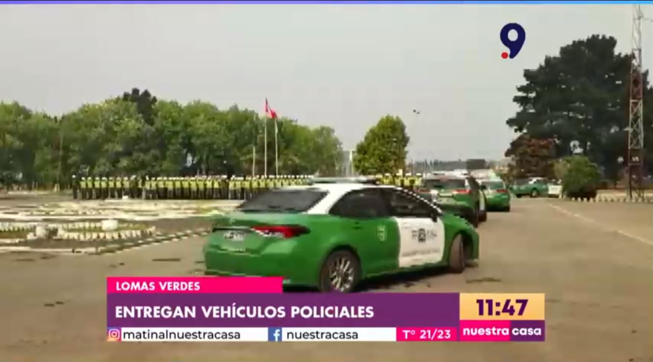 Entrega de 9 vehículos nuevos a carabineros en la región del Biobío