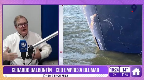 «Lo que nos ha señalado la tripulación es que ellos no colisionaron», gerente de Blumar se refiere a investigación de lancha Bruma