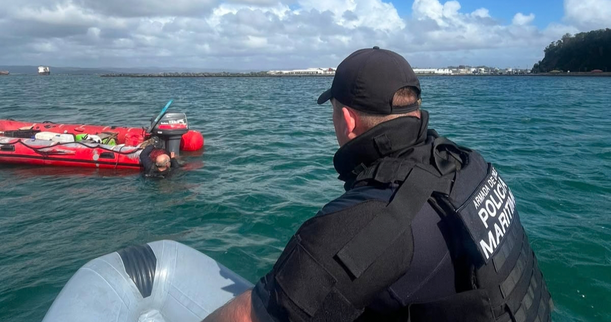 Tripulante desaparecido: segundo día de búsqueda en Bahía de Concepción
